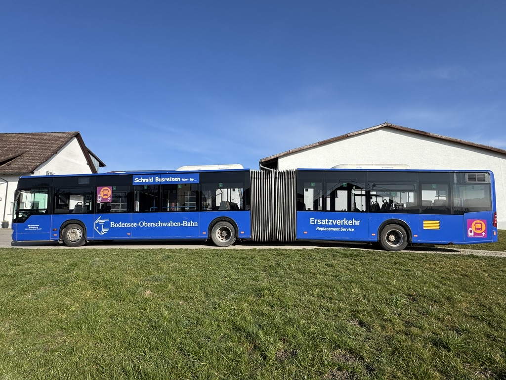 Busfolierung BOB Schienenersatzverkehr Oberschwaben Bad Waldsee